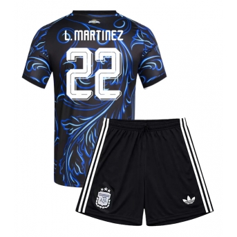 Billige Fotballdrakt Argentina Lautaro Martinez #22 Replika Bortedraktsett Barn VM 2026 Kortermet (med bukser)